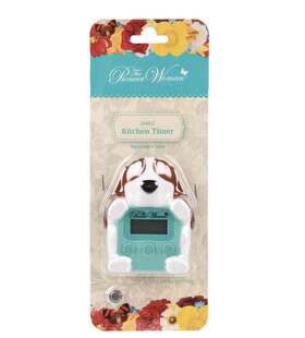 Pws069403114848 The Pioneer Woman Digital Timer Charlie Dog Kitchen Food Prep Magnetic Led Teal
