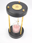 Timer Hourglass Mary Wood Rose Vintage Sand 8 " Brass