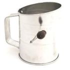 3cups Tin Sifters 028901001360 136 Norpro Sifter Crank .