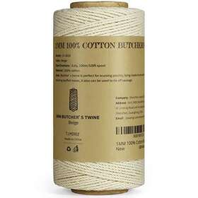 1mmthick Tj.moree 728370090000 Butchers Twine 3ply 100m/328 Feet Food Oven Safe Cotton Cooking Mea