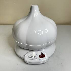 Gr300w Todco Roasted Garlic Express Electric White With Handle