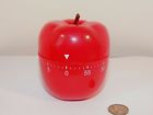 Trisonic Red Apple Kitchen Timer 60 Minutes 635189879606