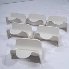 2201a Tupperware Vintage Taco Holder Set 6 Almond Off White 2201 Made In Usa