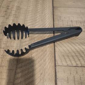 4229 Tupperware Pasta Tongs Black Cooking Utensil