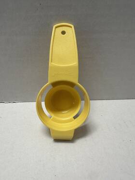 Tupperware 779-9 Harvest Gold Egg Separators Vintage Yolkster Kitchen Gadget #779-9