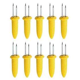 Uptuoli 825815766916 10 Pack Corn On The Cob Holders Stainless Steel