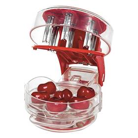Zp00053 Vantiyaus Cherry Pitter Cherrystone Remover Mess Free Dishwasher Safe 6 Cherries Capacity