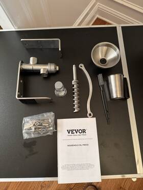 Vevor 197988196099 Manual Oil Press Machine Stainless Steel Extractor Peanuts Sesame Seed