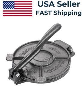 Ht-c-1018 Vivicreate Cast Iron Tortilla Press Dough Flour Roti Quesadilla