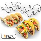 Wdbtco4 Premium Taco Holders Pack Stainless Steel Stands Holds Tacos Oven