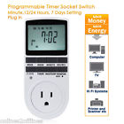 Week110v Meihuo 4x Digital Lcd Display Plug In Programable Timer Switch 24h 7 Day Ac