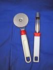White Dough Red Apple Corer Cutter Pastry Stainless Pizza Wheel Pedrini Cutting