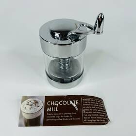 William Bounds 013459070104 Chrome Chocolate Shavings Multi-use Mill Grinder Shaver Heart