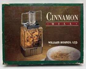 William Bounds 07100 Willam Clear Acrylic Lucite Chrome Cinnamon Mill Grinder Usa