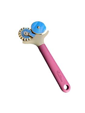 Wilton 070896052445 Nylon Pastry Wheel Dual Wheels For Scalloped Or Straight Designs New