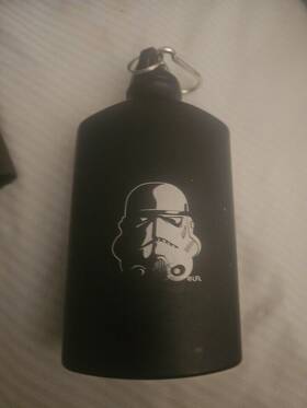 Swrg-0070 Zak Designs Star Wars Stormtrooper Aluminum Flask/canteen 18 Oz Capacity Matte Black