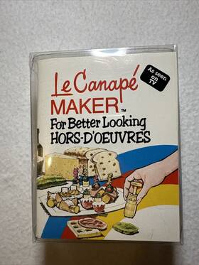 Sw28a Zap Vintage 1980 Le Canape Maker For Hors Dftoeuvres With Recipes Charcuterie