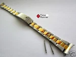 14 Mm Woman's Oyster Two Tone Watch Band Bracelet. Fixed Price $16.99.