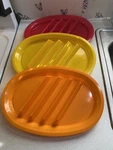 Plates Hold Tacos Upright In Place Set Of 3. Fixed Price $9.99.