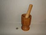 Imusa Bamboo Mortar And Pestle. Fixed Price $14.00.