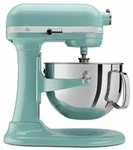 Kitchenaid KV25G0X 5-QUART Professional Standalone Mixer Ice Blue. Fixed Price $325.00.