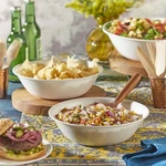 32 Oz Core Glass Serving Round Bowl Christmas Winter Decoration White (set Of 3). Fixed Price $52.32.