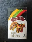 New Presentville! Colorful Stackable Taco Holder Stand Server 9 Pcs Great Item!. Fixed Price $9.99.