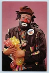 Internationally Bobo The Clown And Balloons Rodeo's Circuses Signed Postcard. Fixed Price $9.74.