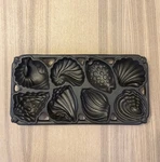 John Wright Vintage Cast Iron Sea Shell Muffin Cornbread Pan Mold 1989. Fixed Price $20.00.