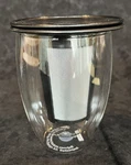 Bodum Tea For One Set, Strainer With 12 Ounce Double Wall Borosilicate Black. Fixed Price $18.04.