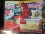Telebrands Microwave Pasta Boat Seen On Tv Steamer Rack Recipe Book Nib. Fixed Price $16.95.