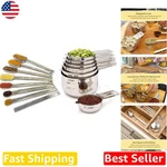 Elite 15 Pc Stainless Steel Measuring Cups Spoons Rust-resistant, Lifetime Use. Fixed Price $93.99.