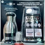 Sabatier 3 Peice Stainless Steel Food Chopper And Grater Set. Fixed Price $34.95.