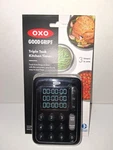 Oxo Good Grips Digital Triple Kitchen Timer - Black New. Fixed Price $41.78.