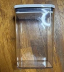 Oxo Good Grips 2.7 Qt 2.6 Rectangle Pop Container W/ White Lid Medium. Fixed Price $15.00.