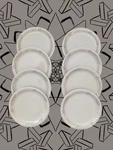 Carlisle Durus Melamine Pie Bread Plates 6.5" Stone Beige Camping Dish Set Of 8. Fixed Price $23.99.