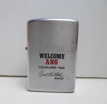 Vtg 1968 Carl Stokes Cleveland Mayor Welcome Ang Zippo Lighter Works. Fixed Price $49.95.