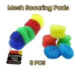 8PCS Scrubbing Pads Non Scratch Dish Scrubber Round Scouring Assorted Color. Fixed Price $7.95.