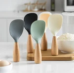 1PC Silicone Cooking Spoon: Non-stick Heat-resistant Anti-scald Kitchen Tool. Fixed Price $12.99.