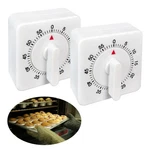 2PC Long Ring Bell Alarm Loud 60-MINUTE Kitchen Cooking Wind Up Timer Mechanical. Fixed Price $14.44.