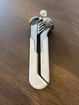 Pedrini Garlic Press Metal White Handles Made Italy Kitchen Tool. Fixed Price $18.00.