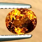 Natural Grossular Mali Garnet 1.46 Cts Beautiful Honey Color Oval Loose Stone. Fixed Price $34.99.