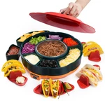 Taco Tuesday Kit - Bar Serving Set For Party With 33OZ Heated Pot, 4 T.... Fixed Price $52.20.