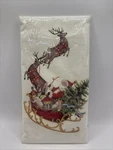 Nip Mary Lake Thompson Santa's Sleigh Tree Kitchen Tea Towel Flour Sack 30"X30". Fixed Price $12.99.