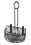 American Metalcraft CRL86 Wrought Iron Semi-round Condiment Caddy W/leaf Design. Fixed Price $35.39.