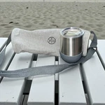 Pampered Chef Striped Canvas Wine Bag Tumbler Silicone Sleeve 100093 Carry Pouch. Fixed Price $10.13.