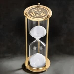 30-MINUTE Vintage Brass Sand Timer Antique Hourglass For Home & Office Decor. Fixed Price $40.99.
