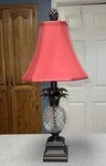 Safavieh Lighting 24-INCH Alanna Black/ Clear Glass N/a 11"X11"X24" Pineapple. Fixed Price $45.00.