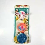The Pioneer Woman Clip Set Magnetic Cow Floral Polka Dot Spring Bouquet Decor. Fixed Price $11.99.