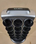 Keurig K-cup Holder Coffee Pod Spinning Carousel Silver & Black KCC-30. Fixed Price $30.00.